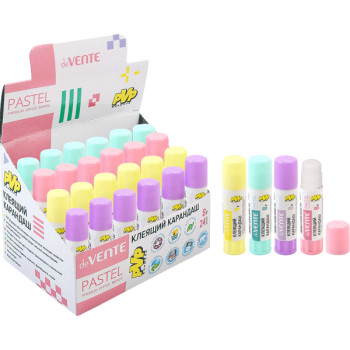 Клей карандаш deVENTE Pastel 08 гр ассорти