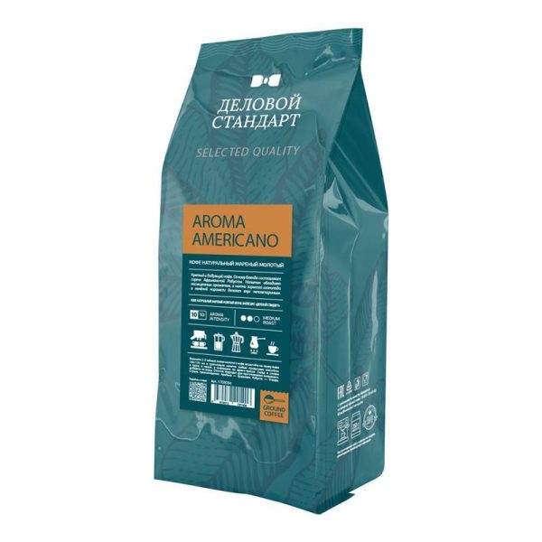 Кофе молотый Деловой Стандарт Aroma Americano 250 г натуральный жареный