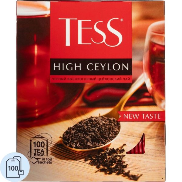 Чай черный Tess High Ceylon 100 пакетиков